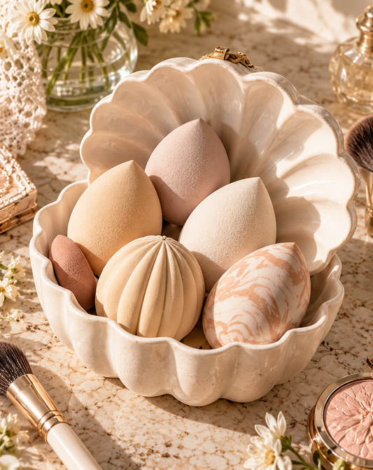 Petal Shell Sculptural Makeup Sponge Set