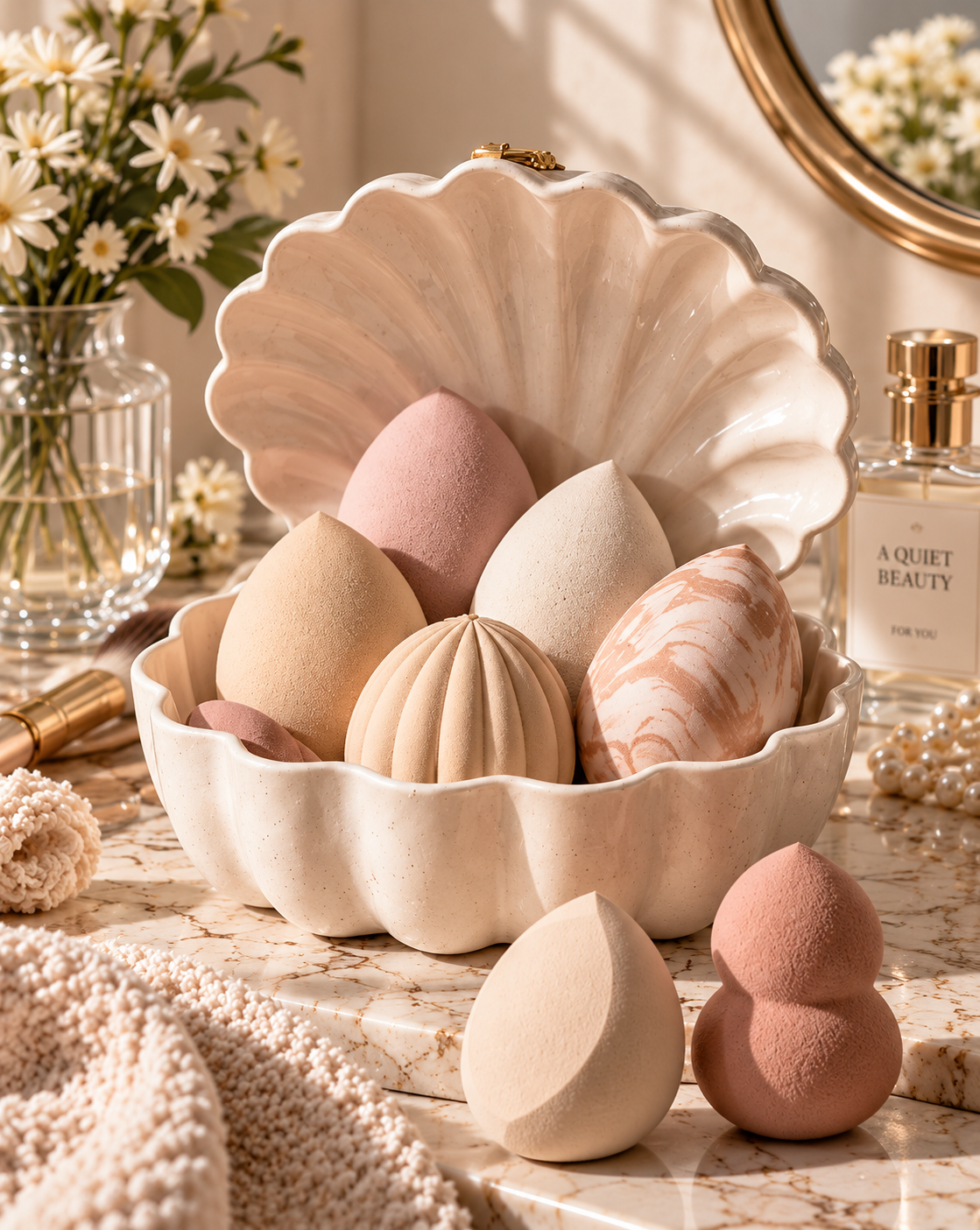 Petal Shell Sculptural Makeup Sponge Set