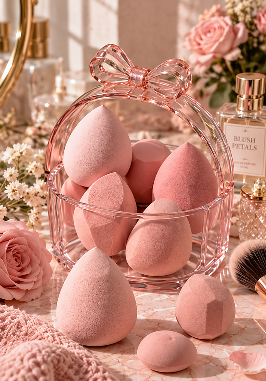 Rose Blush Multi-Shape Beauty Sponge Collection