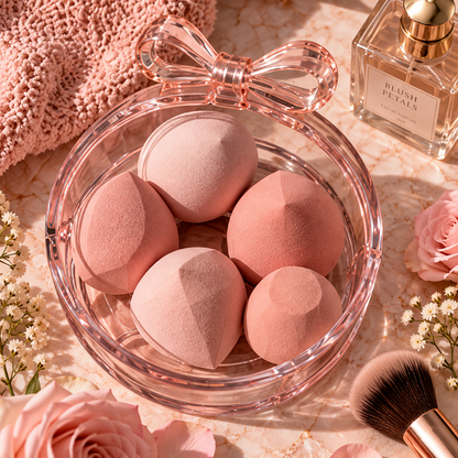 Rose Blush Multi-Shape Beauty Sponge Collection